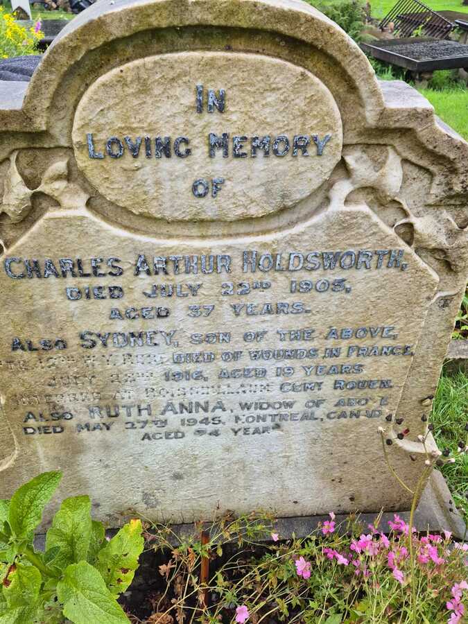 Charles Arthur Holdsworth - before
